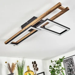 Plafonnier Ayajasco Led Ecru, Noir, 1 Lumiere
