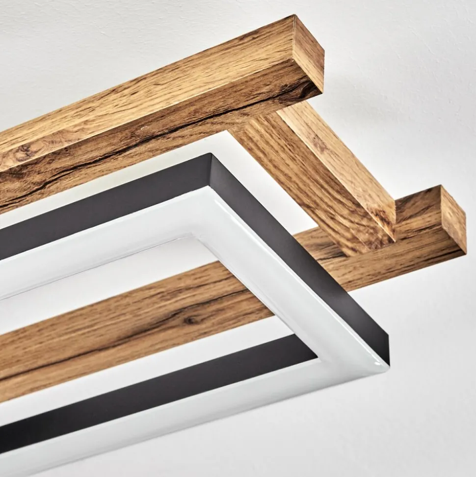 Plafonnier Ayajasco Led Ecru, Noir, 1 Lumiere