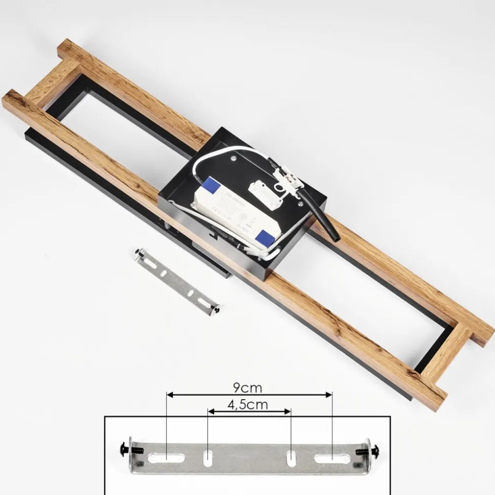 Plafonnier Ayajasco Led Ecru, Noir, 1 Lumiere