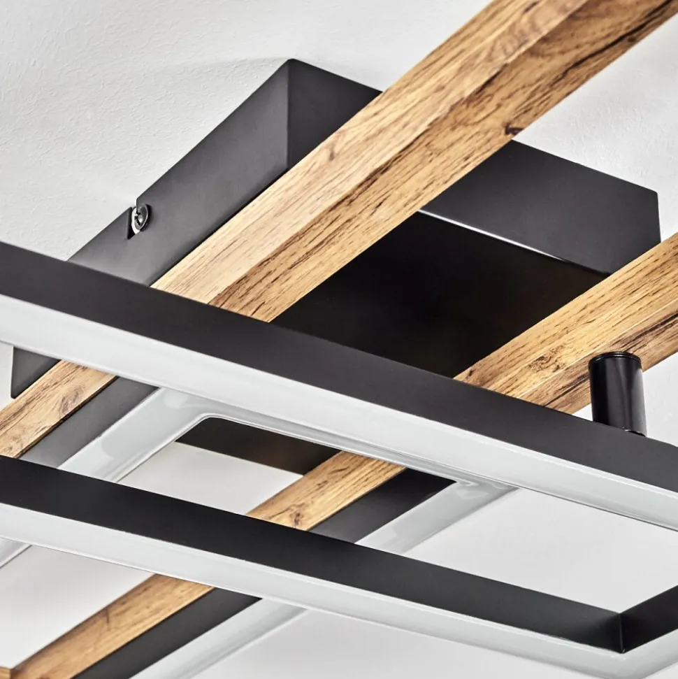 Plafonnier Ayajasco Led Ecru, Noir, 1 Lumiere