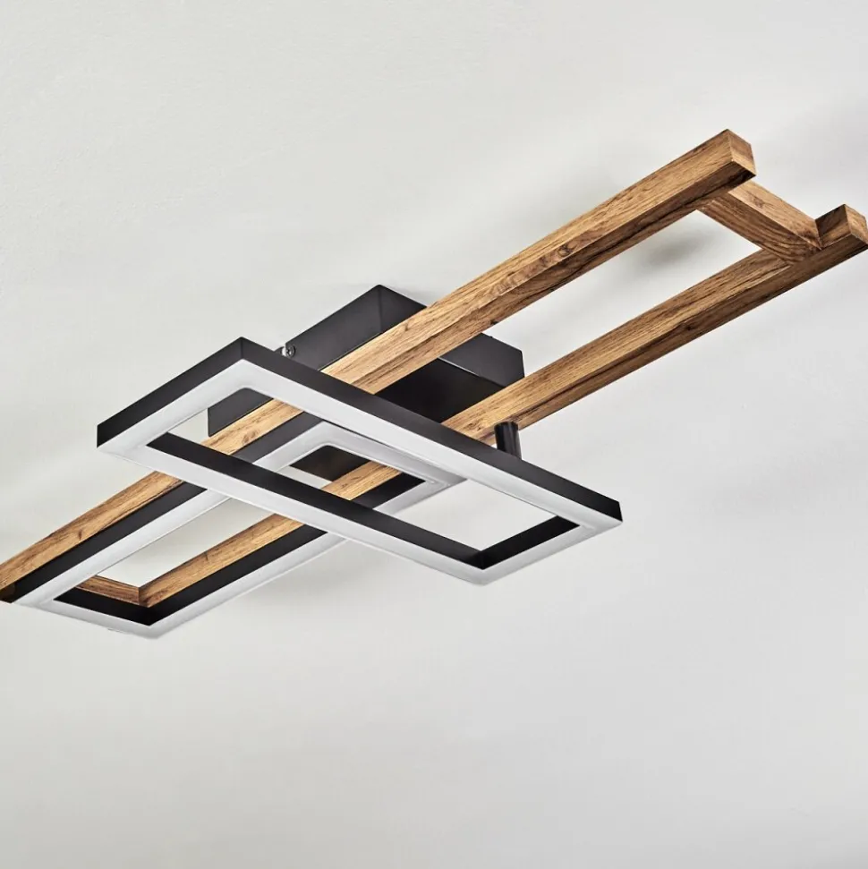 Plafonnier Ayajasco Led Ecru, Noir, 1 Lumiere