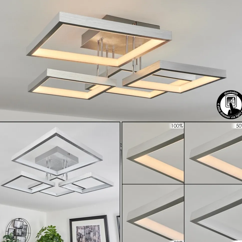 Plafonnier Bacolod Led Aluminium, 1 Lumiere