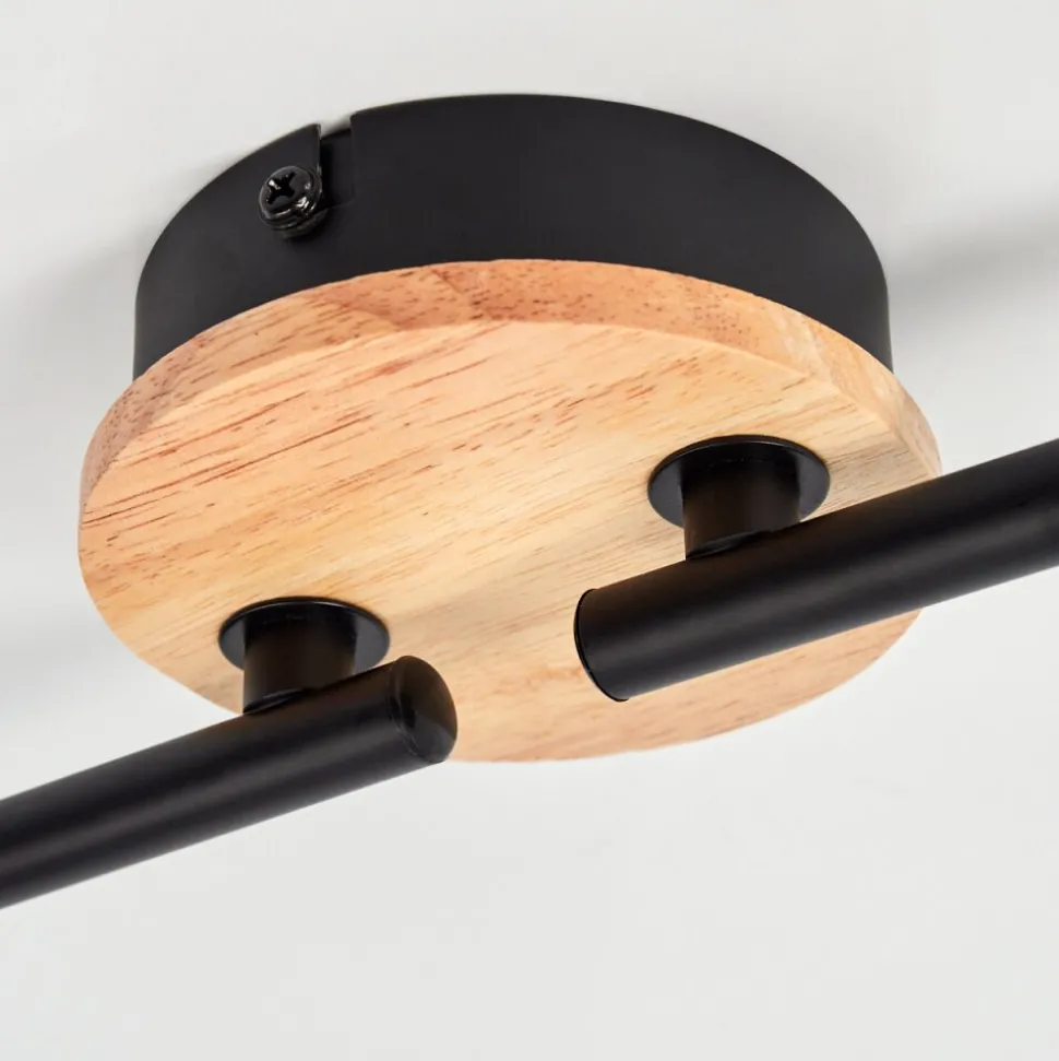 Plafonnier Ballis Ecru, Noir, 4 Lumieres
