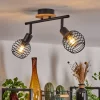 Plafonnier Ballis Ecru, Noir, 2 Lumieres