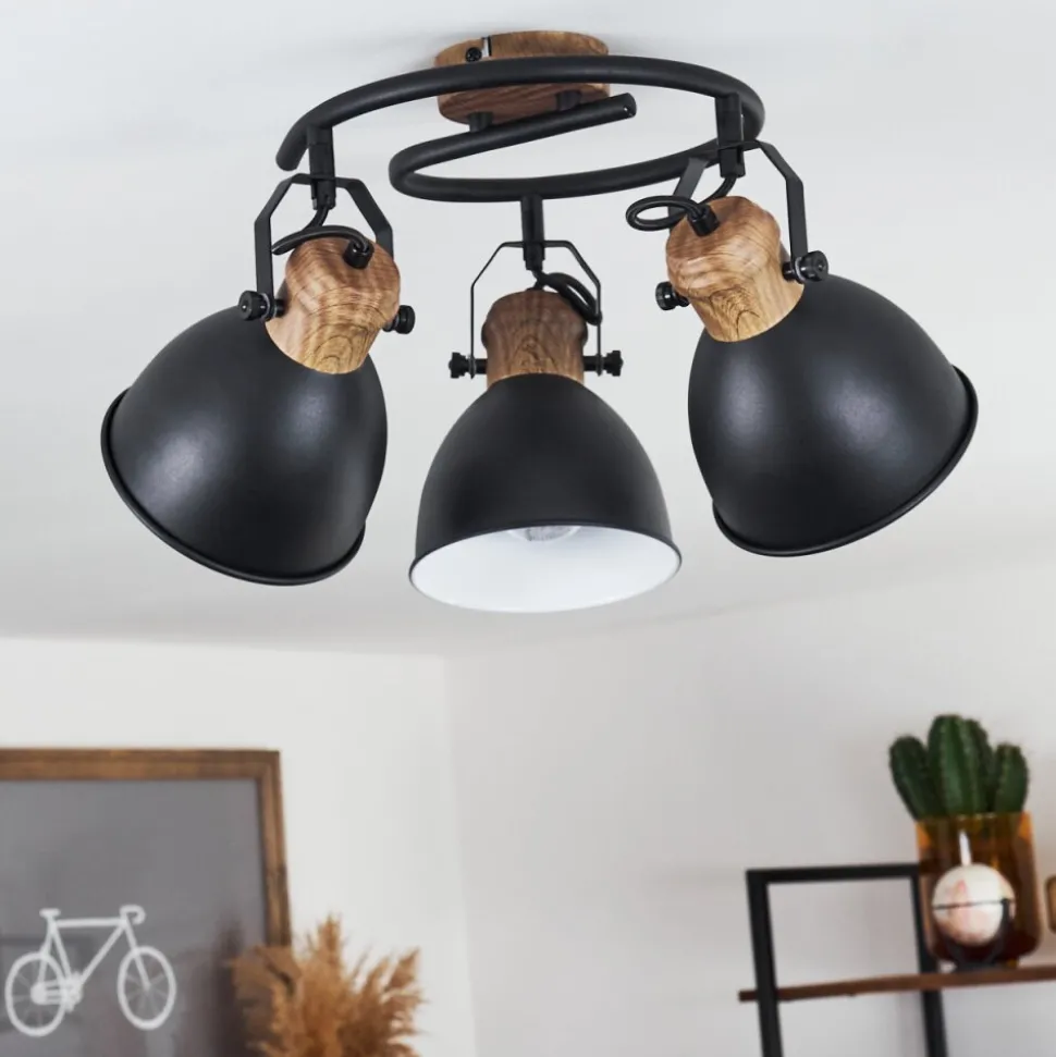 Plafonnier Banjul Noir, 3 Lumieres