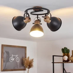 Plafonnier Banjul Noir, 3 Lumieres