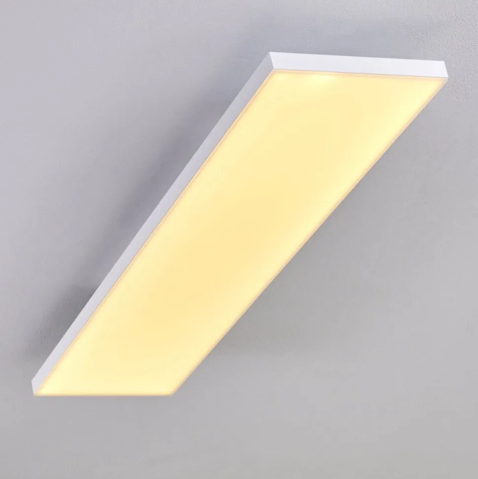 Plafonnier Bankura Led Blanc, 1 Lumiere, Telecommandes