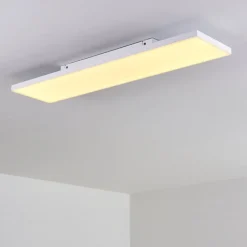 Plafonnier Bankura Led Blanc, 1 Lumiere, Telecommandes