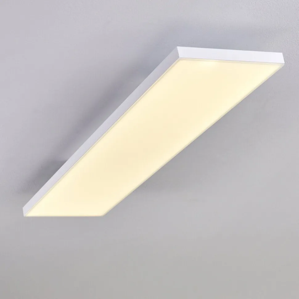 Plafonnier Bankura Led Blanc, 1 Lumiere, Telecommandes