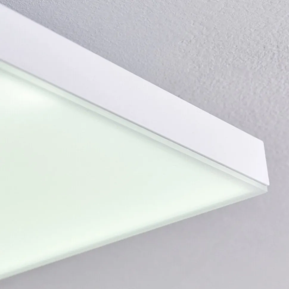 Plafonnier Bankura Led Blanc, 1 Lumiere, Telecommandes