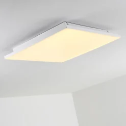 Plafonnier Bankura Led Blanc, 1 Lumiere, Telecommandes