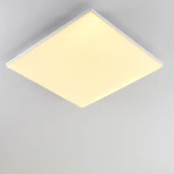 Plafonnier Bankura Led Blanc, 1 Lumiere, Telecommandes