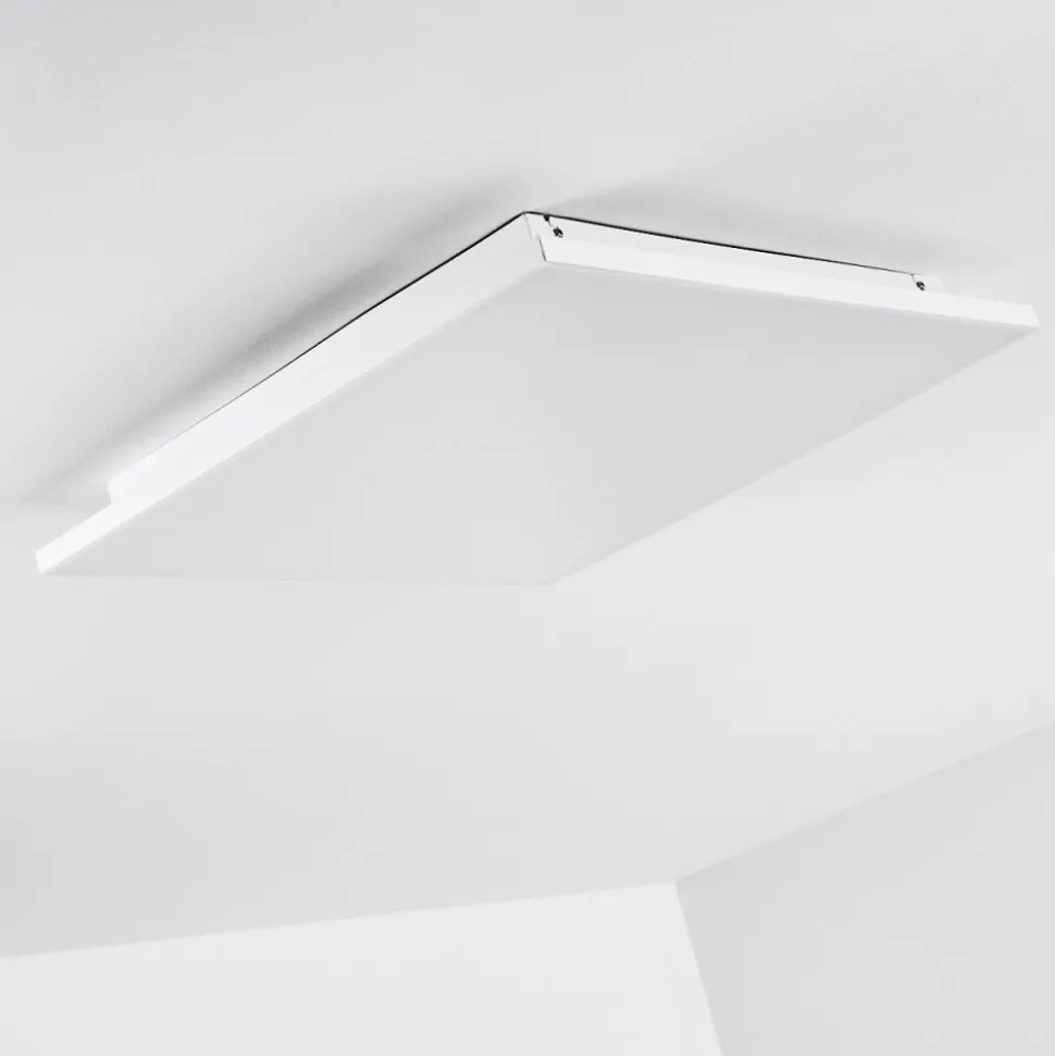Plafonnier Bankura Led Blanc, 1 Lumiere, Telecommandes