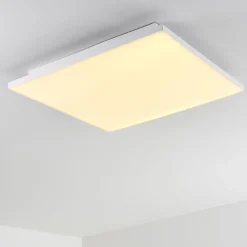 Plafonnier Bankura Led Blanc, 1 Lumiere, Telecommandes
