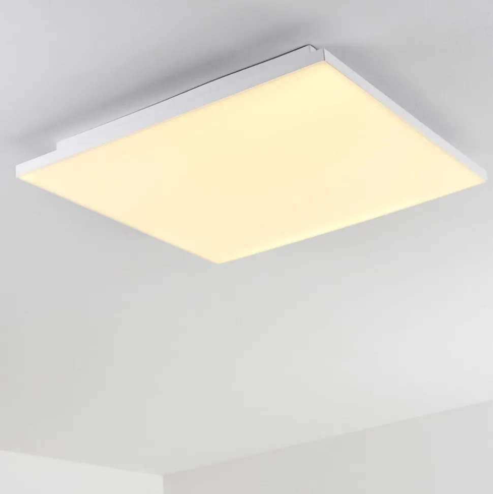 Plafonnier Bankura Led Blanc, 1 Lumiere, Telecommandes