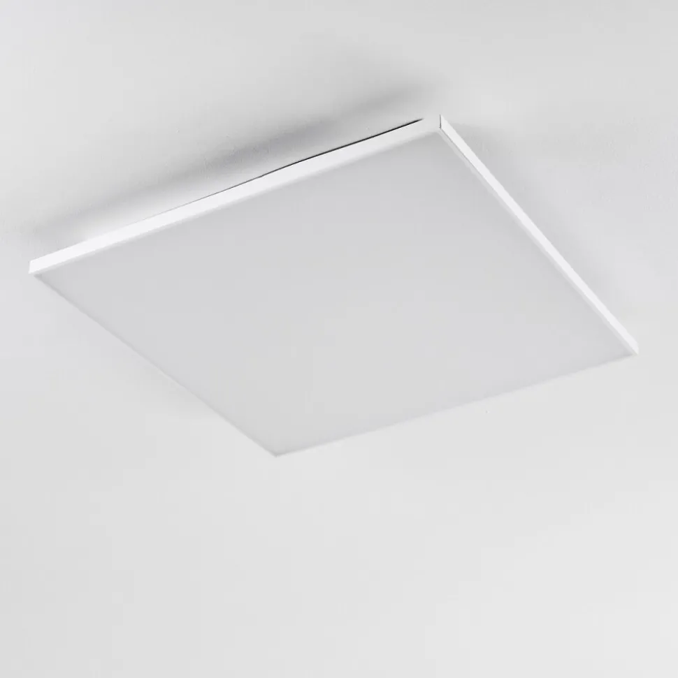 Plafonnier Bankura Led Blanc, 1 Lumiere, Telecommandes