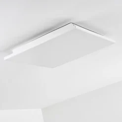 Plafonnier Bankura Led Blanc, 1 Lumiere, Telecommandes