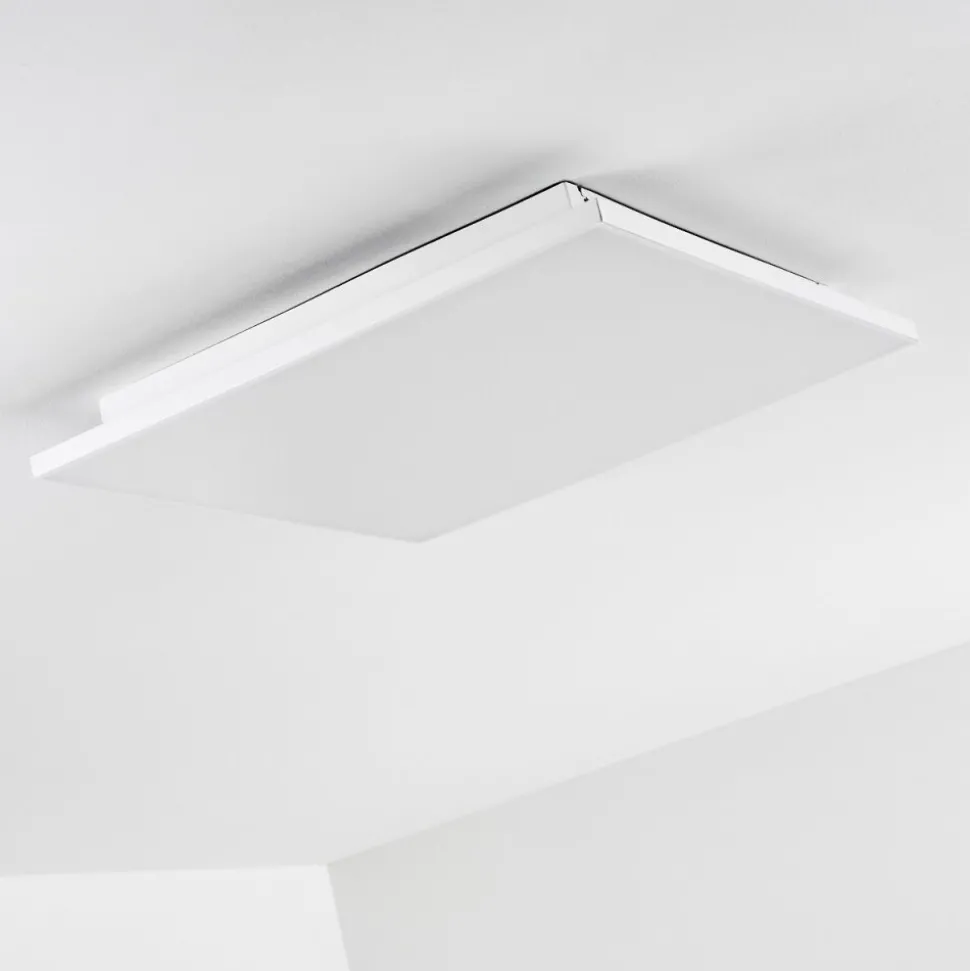 Plafonnier Bankura Led Blanc, 1 Lumiere, Telecommandes
