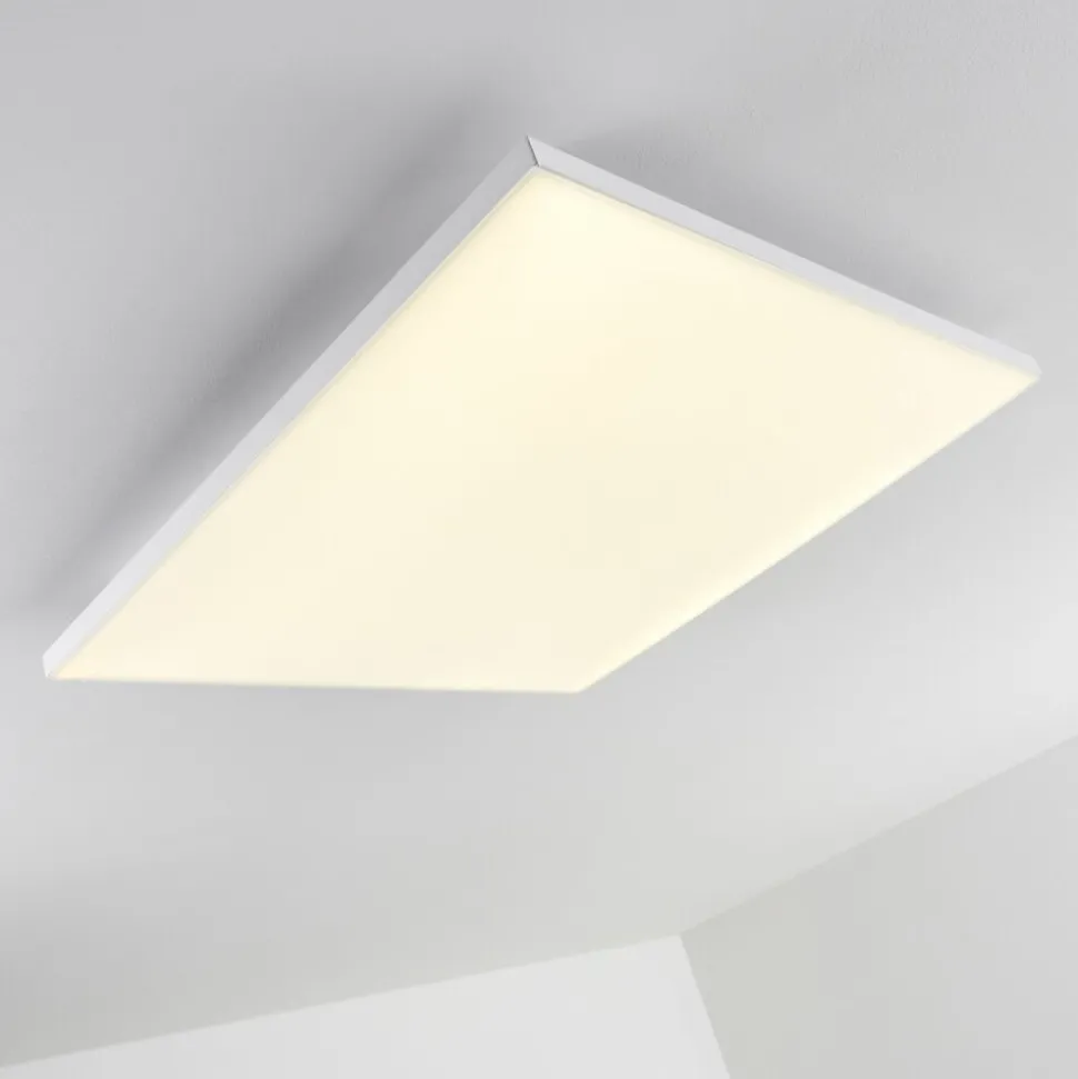 Plafonnier Bankura Led Blanc, 1 Lumiere, Telecommandes