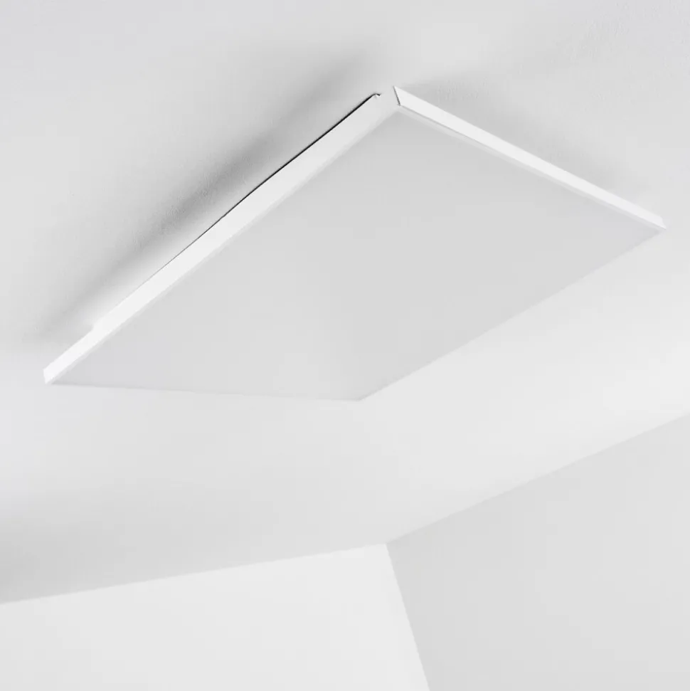 Plafonnier Bankura Led Blanc, 1 Lumiere, Telecommandes