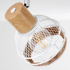 Plafonnier Bariloche Chrome, Blanc, 4 Lumieres