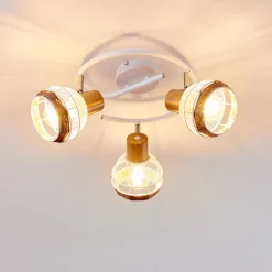 Plafonnier Bariloche Chrome, Blanc, 3 Lumieres