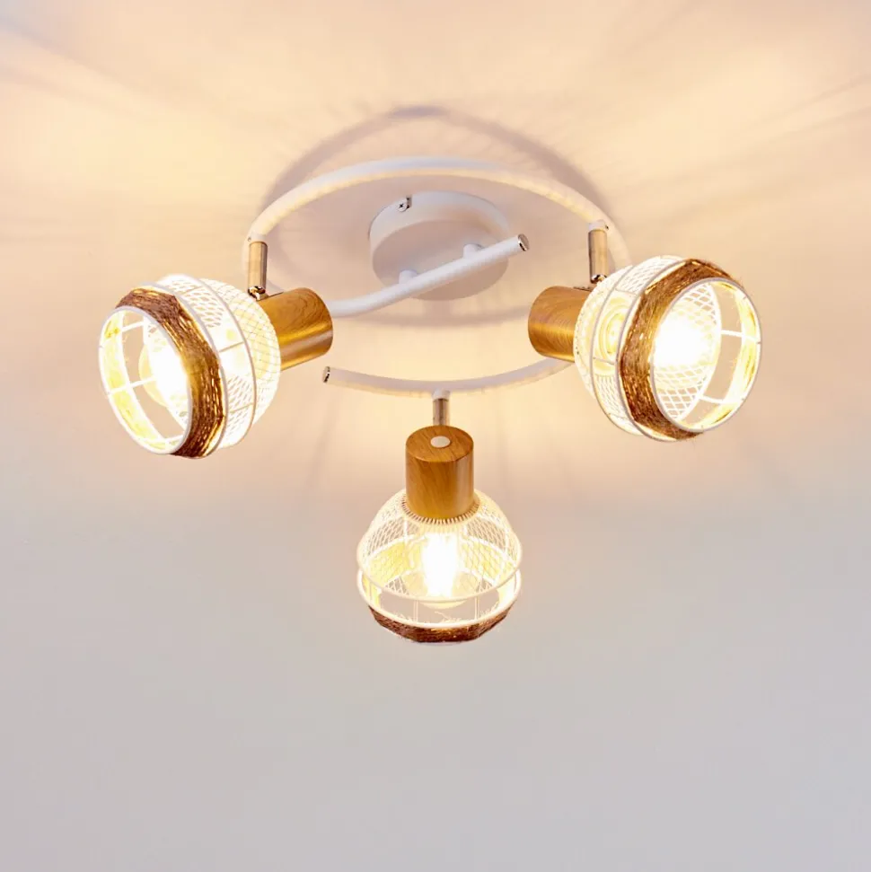 Plafonnier Bariloche Chrome, Blanc, 3 Lumieres