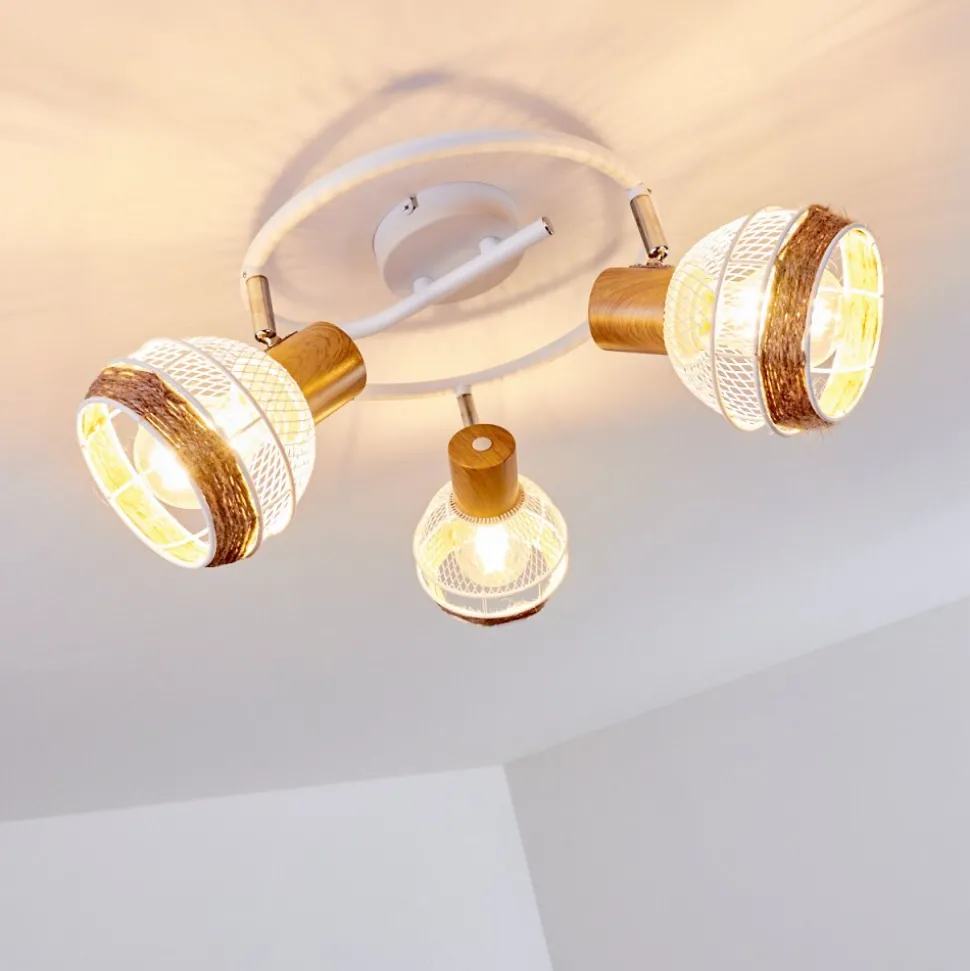 Plafonnier Bariloche Chrome, Blanc, 3 Lumieres