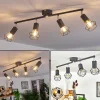 Plafonnier Baripada Anthracite, Chrome, 4 Lumieres