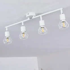 Plafonnier Baripada Blanc, 4 Lumieres