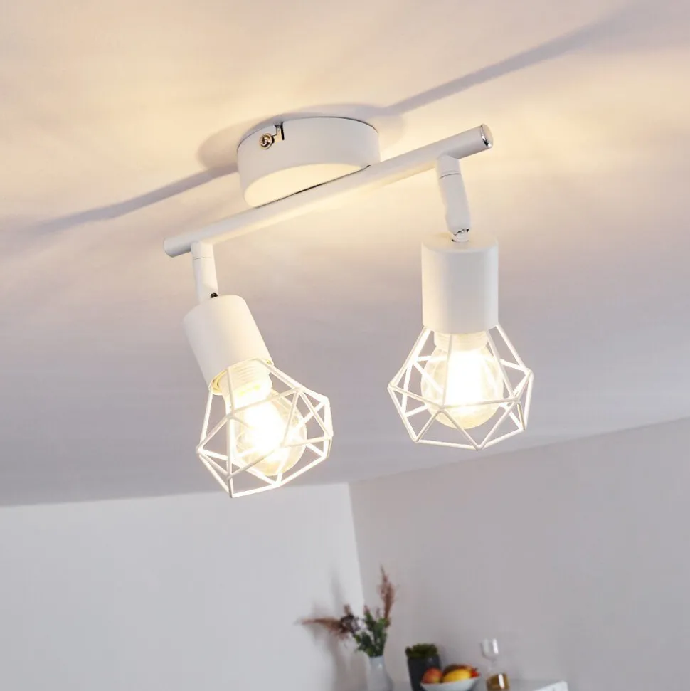 Plafonnier Baripada Blanc, 2 Lumieres