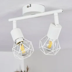 Plafonnier Baripada Blanc, 2 Lumieres