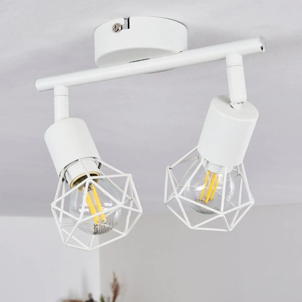 Plafonnier Baripada Blanc, 2 Lumieres