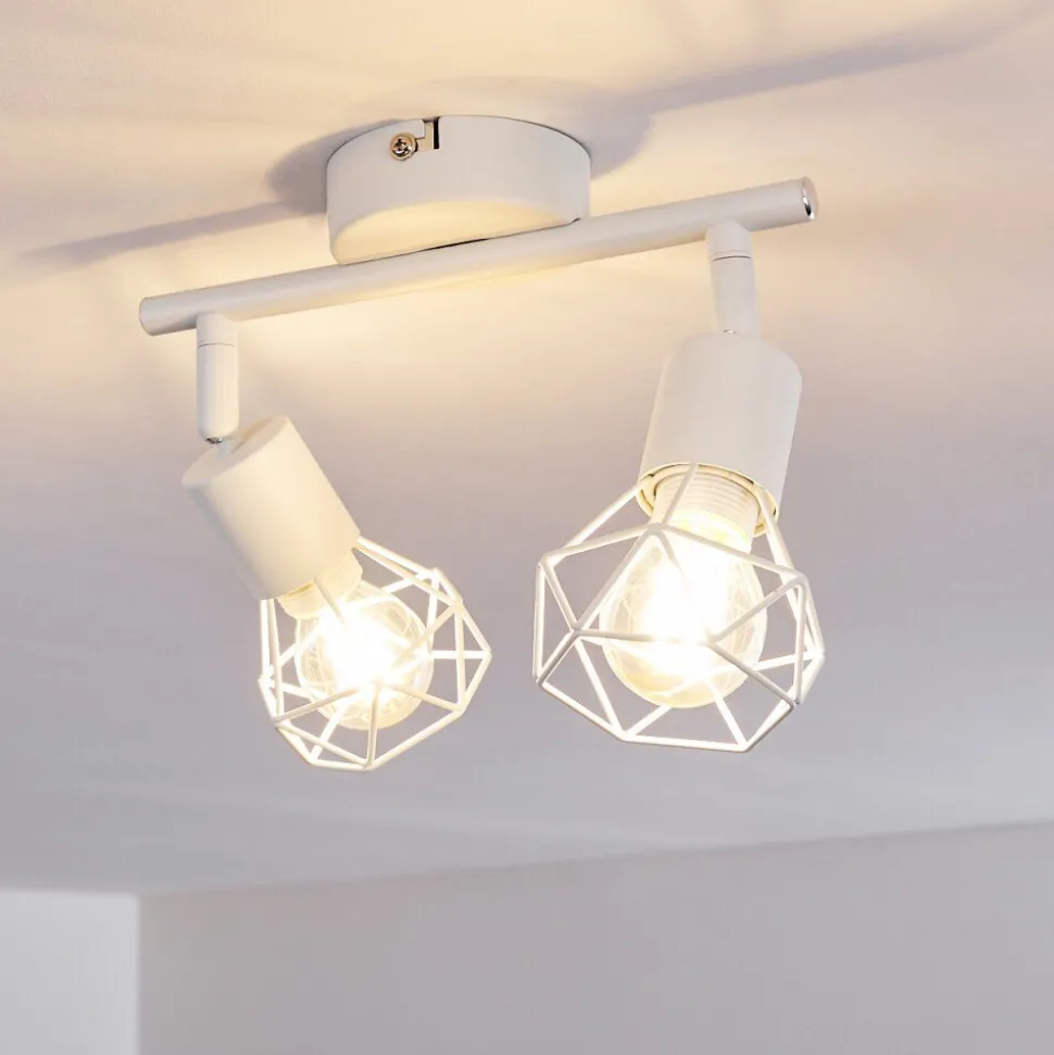 Plafonnier Baripada Blanc, 2 Lumieres