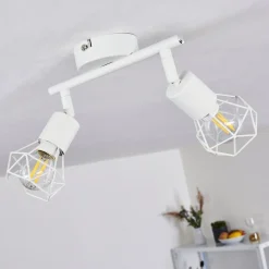 Plafonnier Baripada Blanc, 2 Lumieres