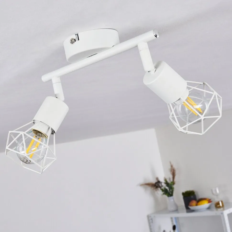 Plafonnier Baripada Blanc, 2 Lumieres