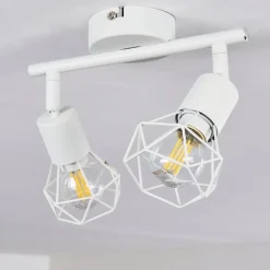 Plafonnier Baripada Blanc, 2 Lumieres
