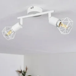 Plafonnier Baripada Blanc, 2 Lumieres