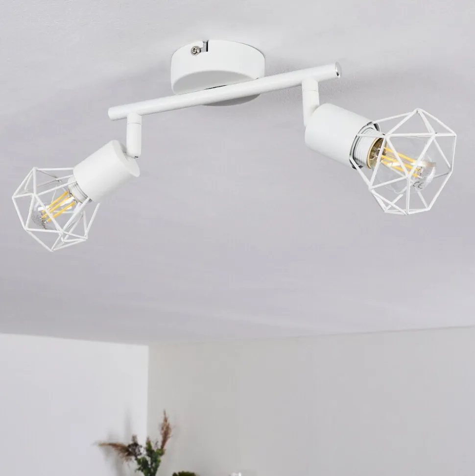Plafonnier Baripada Blanc, 2 Lumieres