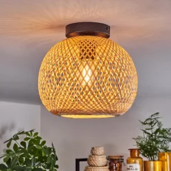 Plafonnier Bauro Ecru, 1 Lumiere
