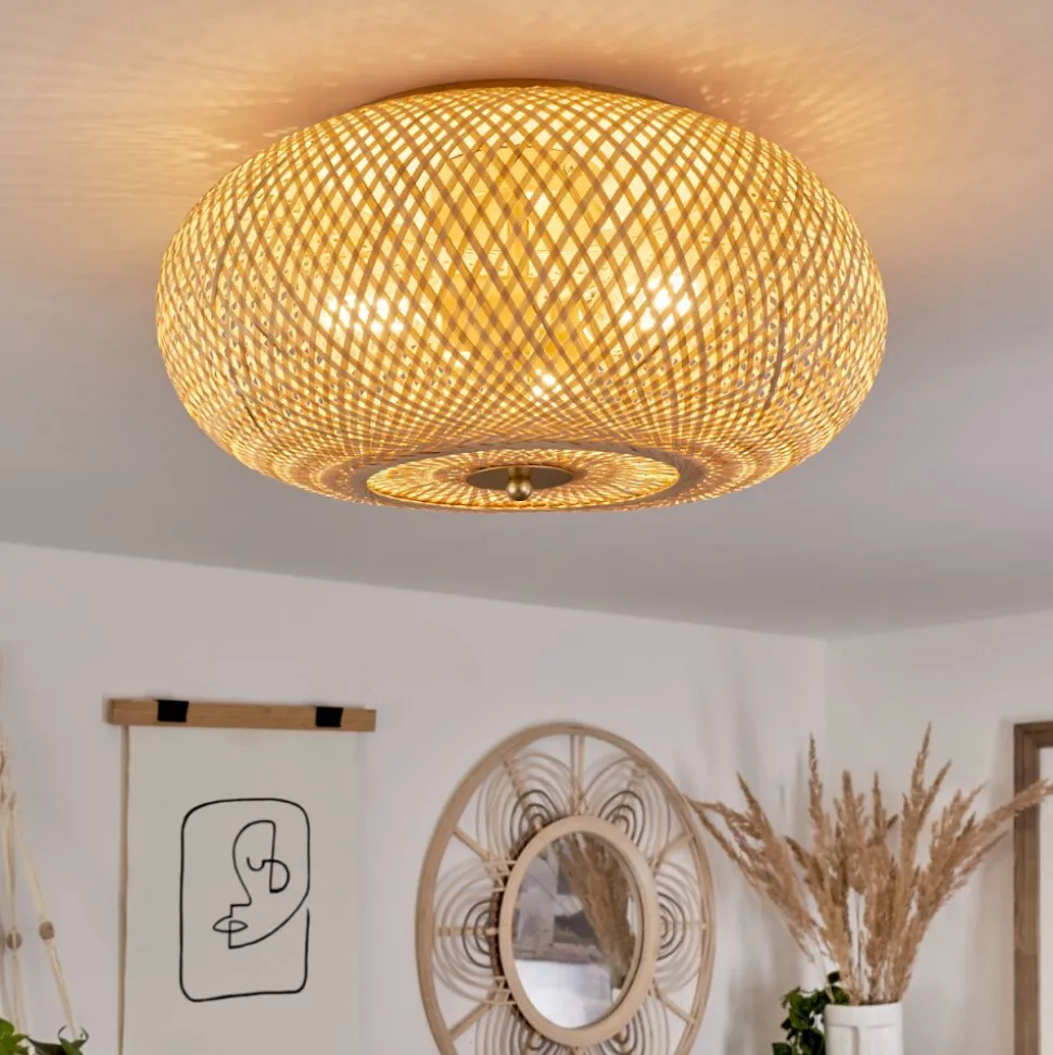 Plafonnier Bauro Laiton, 3 Lumieres