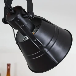 Plafonnier Berkeley Bois Fonce, Noir, 2 Lumieres