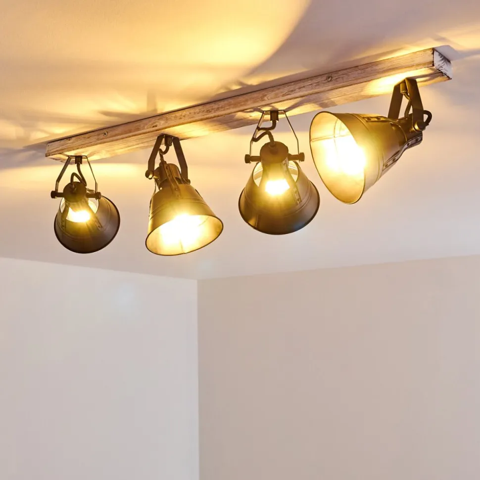 Plafonnier Berkeley Or, Blanc, 4 Lumieres