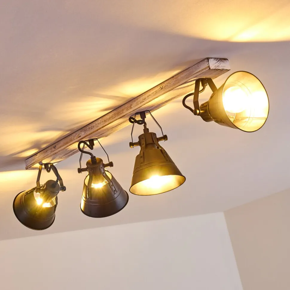 Plafonnier Berkeley Or, Blanc, 4 Lumieres