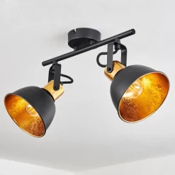 Plafonnier Borik Noir, 2 Lumieres