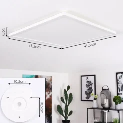 Plafonnier Boyero Led Blanc, 1 Lumiere