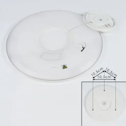 Plafonnier Boyero Led Blanc, 1 Lumiere