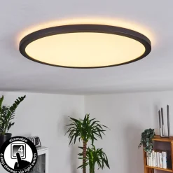 Plafonnier Boyero Led Noir, 1 Lumiere