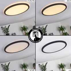 Plafonnier Boyero Led Noir, 1 Lumiere