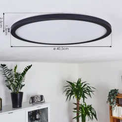 Plafonnier Boyero Led Noir, 1 Lumiere